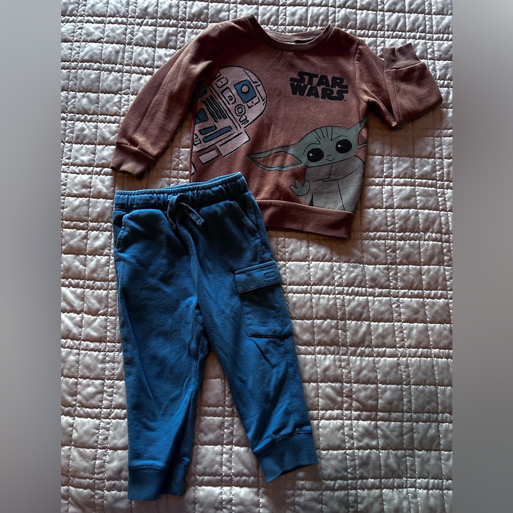 Star Wars Kids Sweatshirt and Jogger Set - Brown and Blue